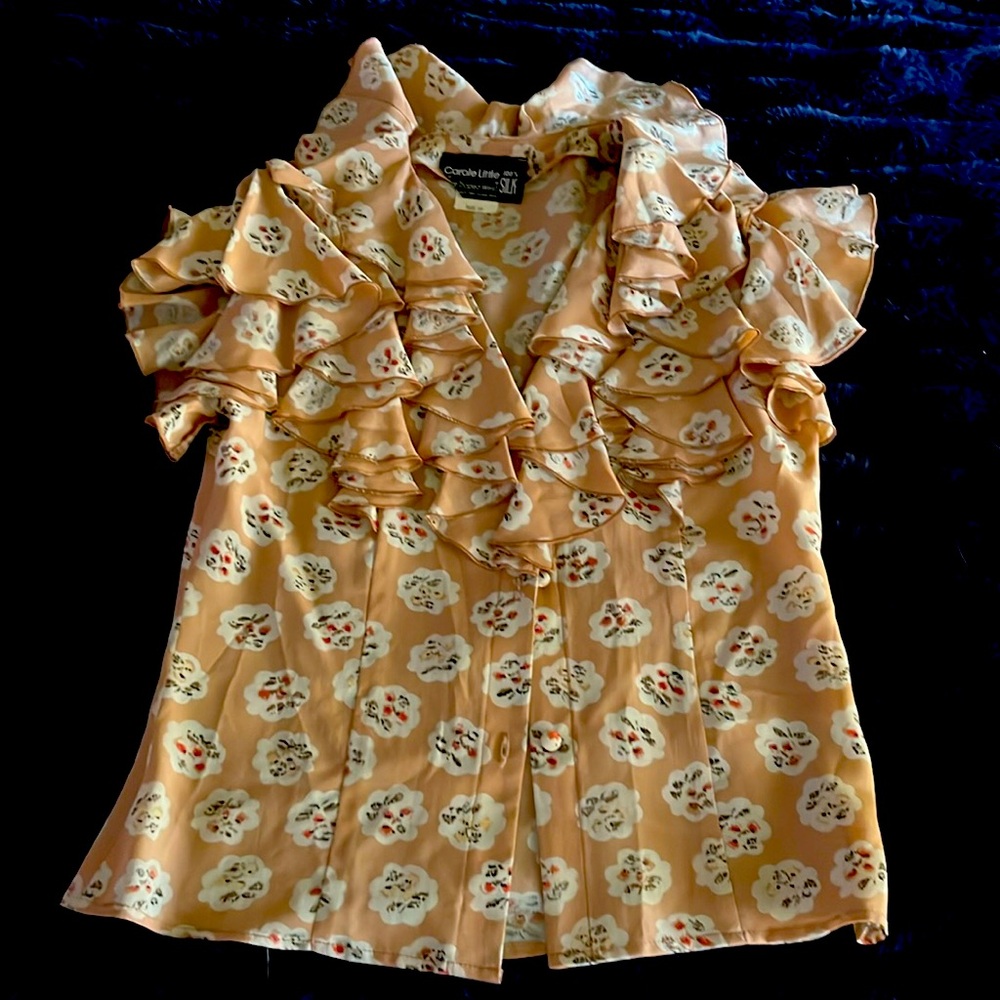 Carole little 100% button down blouse